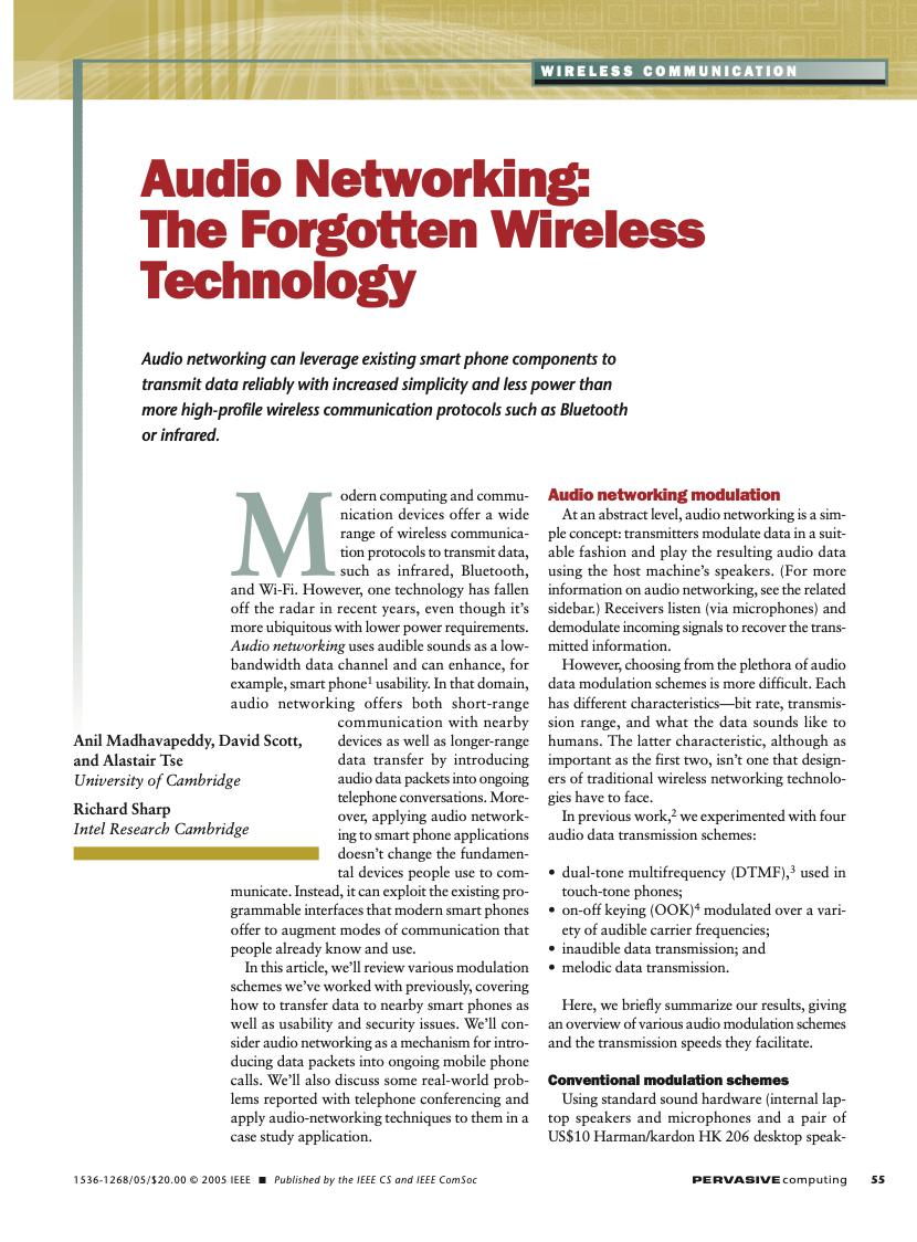 IEEE 2005 - Audio